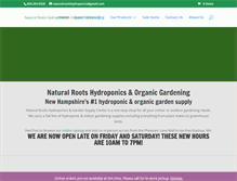 Tablet Screenshot of naturalrootshydroponics.com